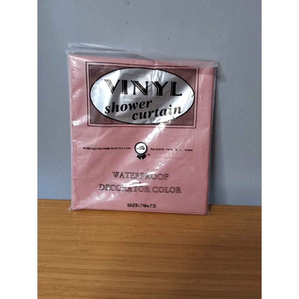 Vintage 1993 Better Home Plastics Corp. Vinyl Shower Curtain. 70